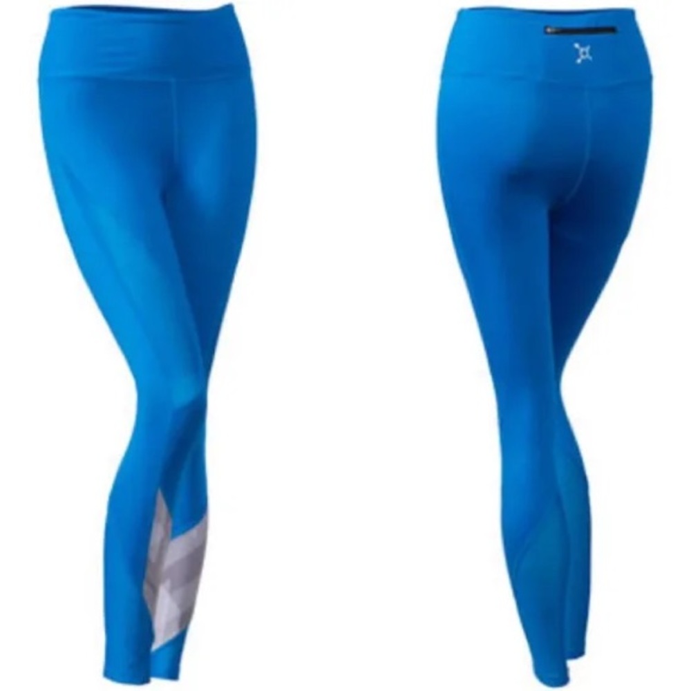 NWT OrangeTheory Blue Leggings medium and large orange theory OTF